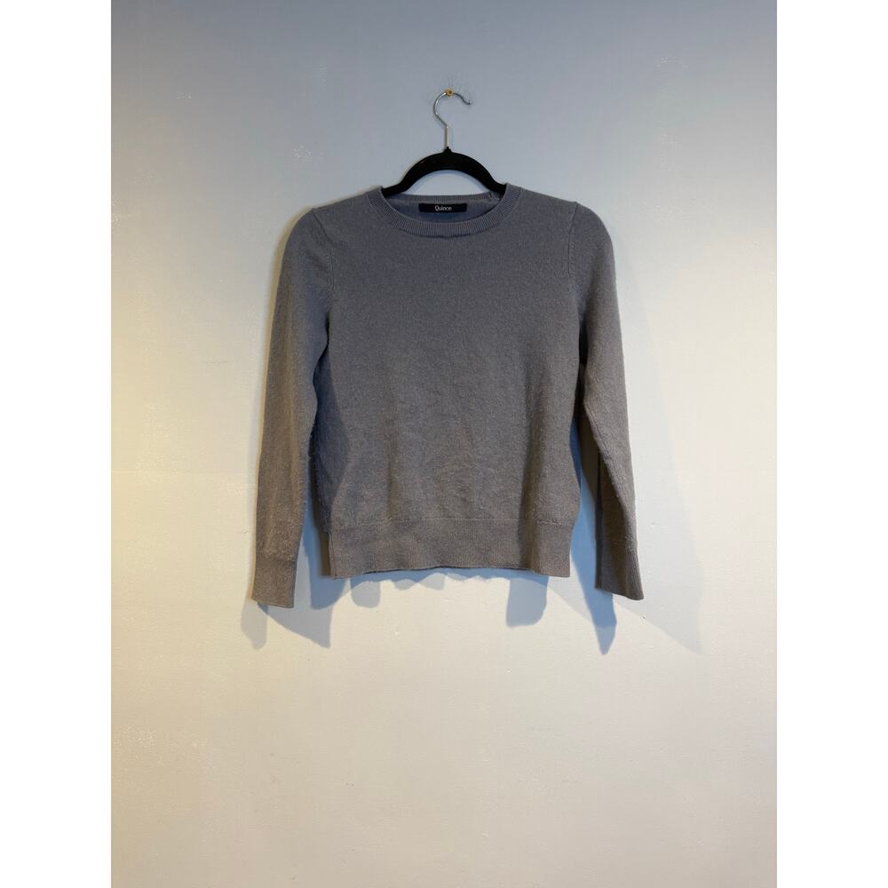 Quince 100% Cashmere Crewneck Sweater – Women’s Small Blue
